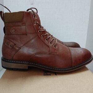 PORTLAND Boot Company Men's Brown Low Heel Chukka Boots Size 12 Memory Foam